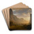Looking Down Yosemite Valley, California by Albert Bierstadt Art Drink Coaster set