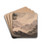 Mountainous Landscape with River, Trees and Foliage in Foreground by William Gilpin Drink Coasters - set of 4