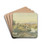 Italian landscape by Eduard Wilhelm Pose Drink Coasters - set of 4