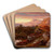 The Valley of the Lleder, North Wales by Benjamin Williams Leader Art Drink Coaster set The Valley of the Lleder, North Wales by Benjamin Williams Leader Art Drink Coaster set
