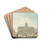 Amsterdam, de Dam met het Stadhuis en de Waag by Reinier Vinkeles Drink Coasters - set of 4