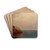 A Foggy Sky by John Frederick Kensett Drink Coasters - set of 4