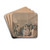 Box lobby loungers by Thomas Rowlandson Drink Coasters - set of 4