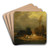Landscape with Thunderstorm by Constant Troyon Art Drink Coaster set