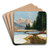Salzburger Alps-View of the Hoher Gll by Toni Haller Art Drink Coaster set