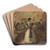 Officers And Courtesans In An Interior by Constantin Guys Art Drink Coaster set