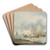Boats by George Morland Art Drink Coaster set