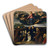 The Virgin Adored by Saints by Scarsellino Art Drink Coaster set