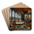 The Sense Of Taste by Workshop Of Jan Brueghel The Younger Art Drink Coaster set