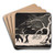 Man met paard in de sneeuw by Bernard Essers Art Drink Coaster set
