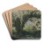 Arch of Morning Glories, Study for 'A Basket of Flowers' by Eugne Delacroix Art Drink Coaster set