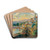 A View of Novi Vinodolski by Menci Clement Crni Drink Coasters - set of 4