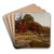 Oaks of Vernon by Theodore Clement Steele Art Drink Coaster set