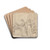 Marriage at Cana by Jean Antoine Verschaeren Drink Coasters - set of 4