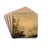 Washerwomen near by a lake by Claude-Joseph Vernet Drink Coasters - set of 4