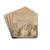 Box-Lobby Loungers by Thomas Rowlandson Drink Coasters - set of 4
