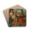 The Holy Family With Saint Dorothy And The Infant John The Baptist, And Tobias With An Angel by Bonifacio Veronese Drink Coasters - set of 4