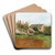 At the Village Edge by Franz Rumpler Art Drink Coaster set