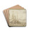 Hafenansicht mit Schiffswerft by Cornelis Claesz. van Wieringen Drink Coasters - set of 4