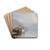 Schloss Chillon by Hubert Sattler Drink Coasters - set of 4