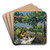 La Siesta En El Jardin by Joaqun Sorolla Art Drink Coaster set