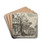 Veduta with the Temple of Jove by Giovanni Battista Piranesi Drink Coasters - set of 4