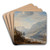 View of the Rhine at Reineck by Herman Saftleven Art Drink Coaster set