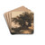 Landscape with a Clump of Trees near a Road and a Stream by John Varley Drink Coasters - set of 4