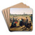 The Gleaners by Jules Breton Art Drink Coaster set
