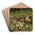 A Summer Day, Geese By A Pond by Adolf Lins Art Drink Coaster set