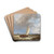 Shipping off the coast by Abraham Hulk Drink Coasters - set of 4