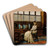 The Cradle Song by John Atkinson Grimshaw Art Drink Coaster set The Cradle Song by John Atkinson Grimshaw Art Drink Coaster set