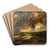 Cliffs Of The Upper Colorado River, Wyoming Territory by Thomas Moran Art Drink Coaster set