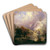 Rocky Mountain Landscape by Albert Bierstadt Art Drink Coaster set Rocky Mountain Landscape by Albert Bierstadt Art Drink Coaster set