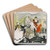 Tingletangle by Edvard Munch Art Drink Coaster set