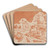 Bucolique Moderne 1 by Auguste Louis Lepre Art Drink Coaster set