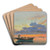 Sunset on the lagoon, Venice by Edward William Cooke Art Drink Coaster set