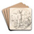 Allegory of Virtue by Johannes Meyer the Younger Art Drink Coaster set