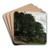 Forested hills by P. C. Skovgaard Art Drink Coaster set