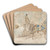 Winter Drive by Constantin Guys Art Drink Coaster set