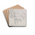 View of the Chteau Noir by Paul Czanne Drink Coasters - set of 4 View of the Chteau Noir by Paul Czanne Drink Coasters - set of 4