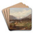 Blick ber den Altausseersee by Ferdinand Lepie Art Drink Coaster set