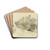 Sgemhle in Lichtental bei Baden by Johann Nepomuk Rauch Drink Coasters - set of 4