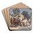 Begegnung auf der Landstrae by Wilhelm Velten Art Drink Coaster set Begegnung auf der Landstrae by Wilhelm Velten Art Drink Coaster set