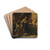 The infant Moses trampling on the pharaoh's crown by Gaspare Diziani Drink Coasters - set of 4