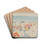 Plage Des Sables D'olonne by Albert Marquet Drink Coasters - set of 4 Plage Des Sables D'olonne by Albert Marquet Drink Coasters - set of 4