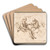 The Holy Trinity in Glory by Simone Cantarini Art Drink Coaster set