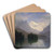 Mountain Scene by Albert Bierstadt Art Drink Coaster set