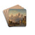 Evening at the Riverbank by Charles Leickert Drink Coasters - set of 4