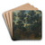 A Landscape With Shepherds On A Path by Lucas van Uden Art Drink Coaster set